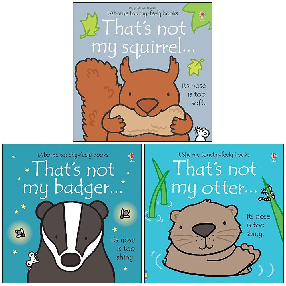 Usborne Publishing Thats Not My... 3 Books Set Collection ( Otter, Badger and Squirrel)
