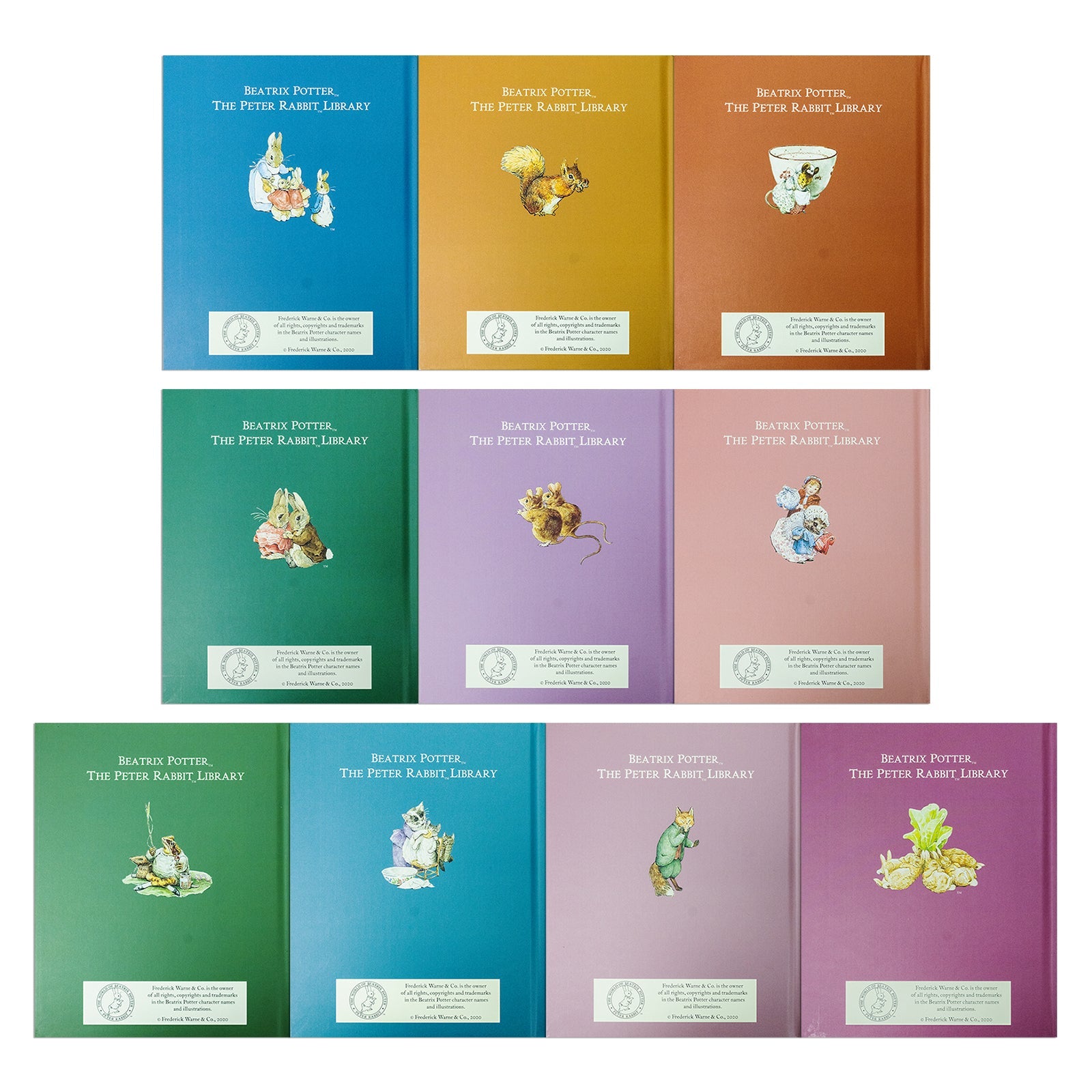 Peter Rabbit 10-Book Box Set by Beatrix Potter – Classic children's books, illustrated bunny tales, bedtime stories, perfect gift for ages 0–6