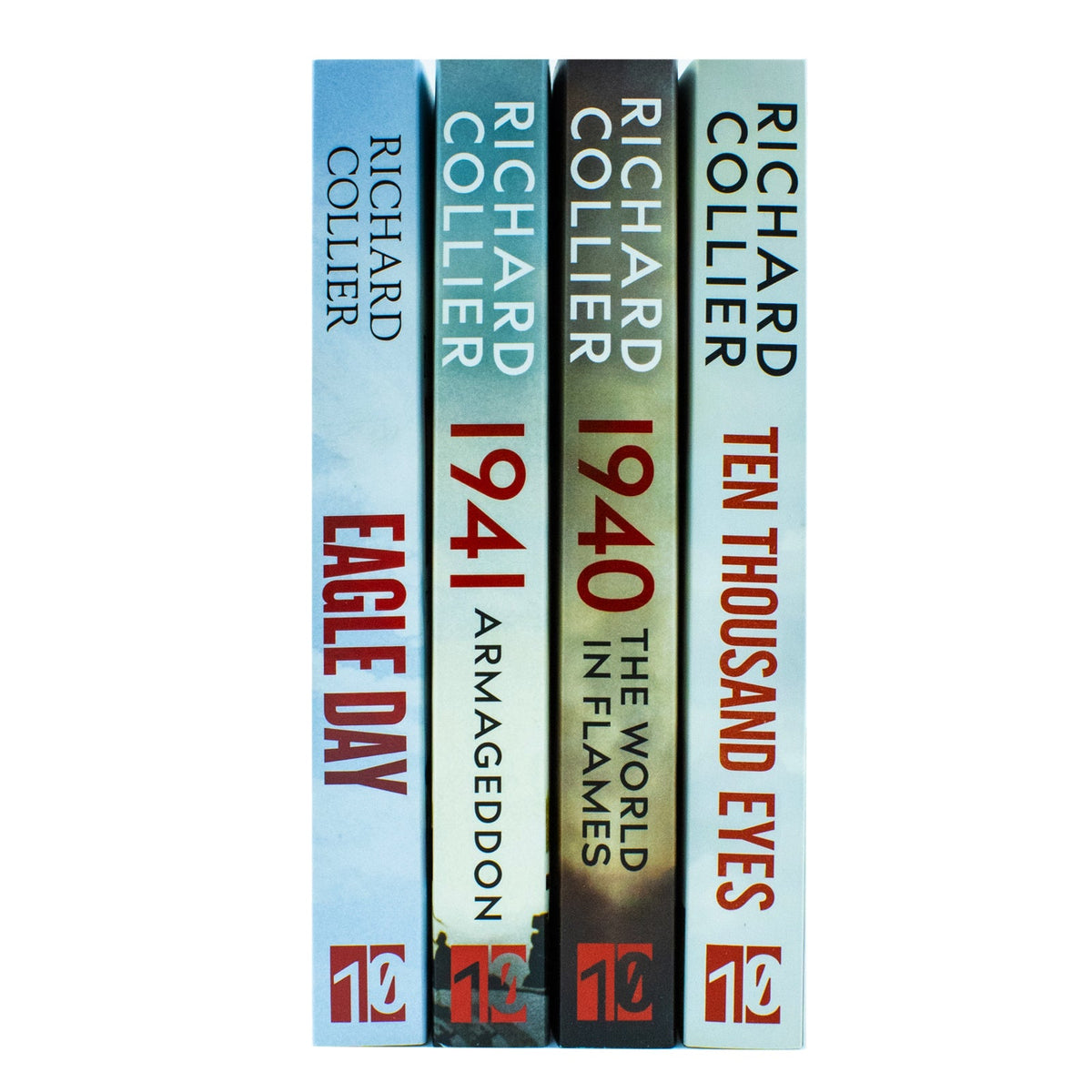 Richard Collier Collection 4 Books Set (1940 The World in Flames, 1941 Armageddon The Road to Pearl Harbor, Eagle Day The Battle of Britain & Ten Thousand Eyes)