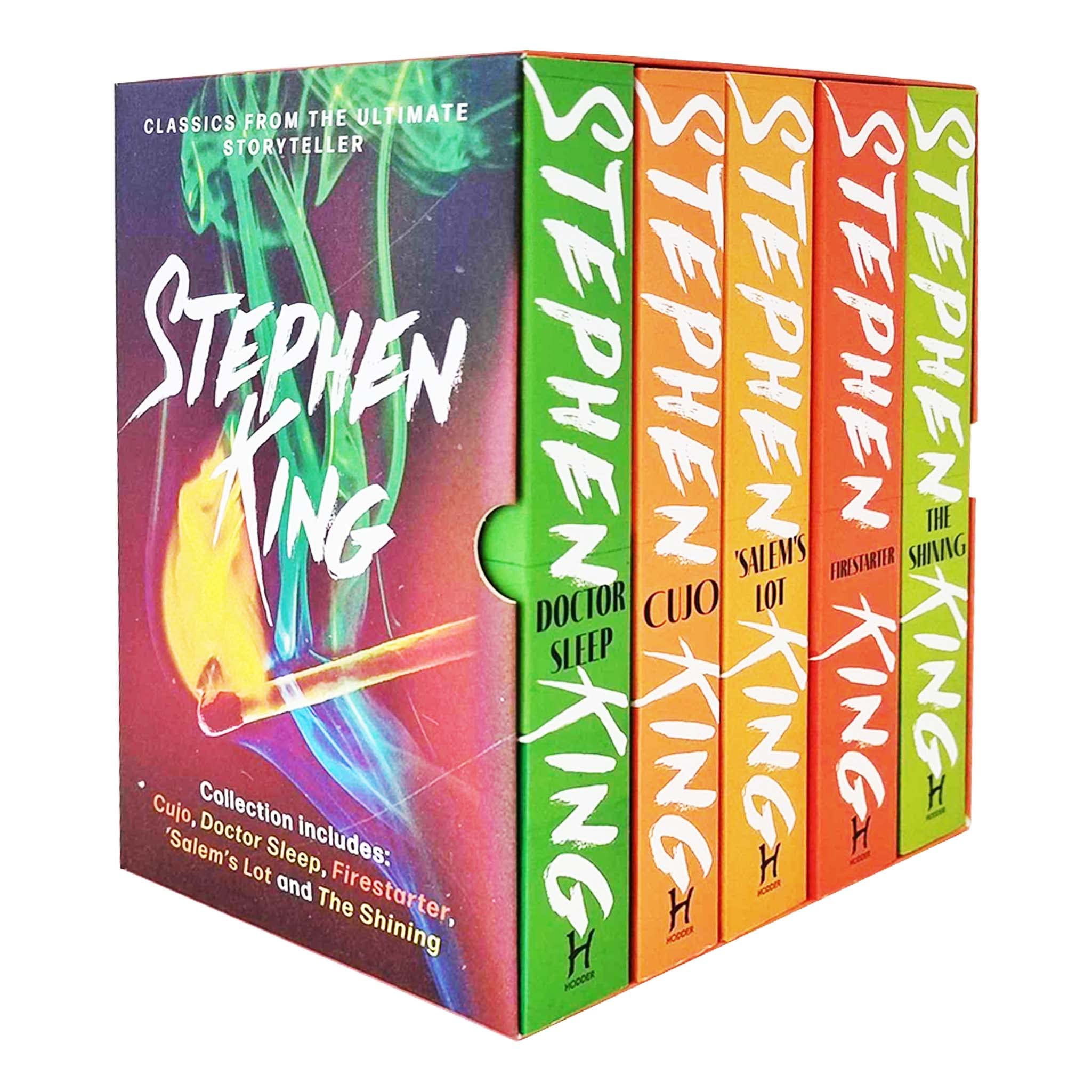 Stephen King 5-Book Box Set: Cujo, The Shining, Doctor Sleep & More - Classic Horror, Thrillers, Must-Read Spooky Stories for 12+ Years