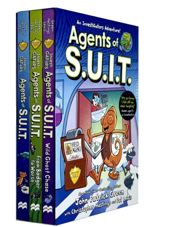 Investigators: Agents Of S.U.I.T. Series 3 Books Collection Set By John Patrick Green | Paperback (Agents Of S.U.I.T., From Badger To Worse, Wild Ghost Chase)