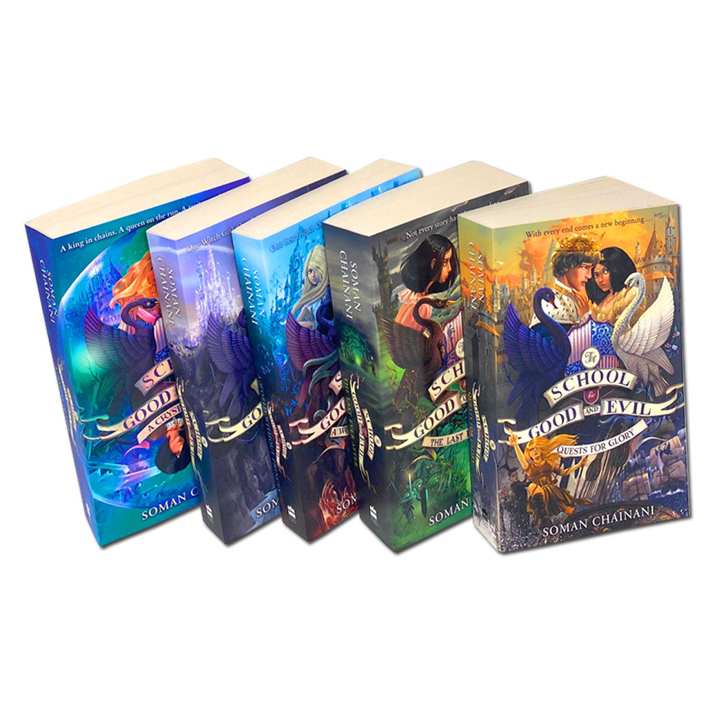 The School for Good and Evil Series – 5-Book Collection by Soman Chainani: Fantasy Adventure, good vs evil, Friendship, & Engaging Tales for12+ years