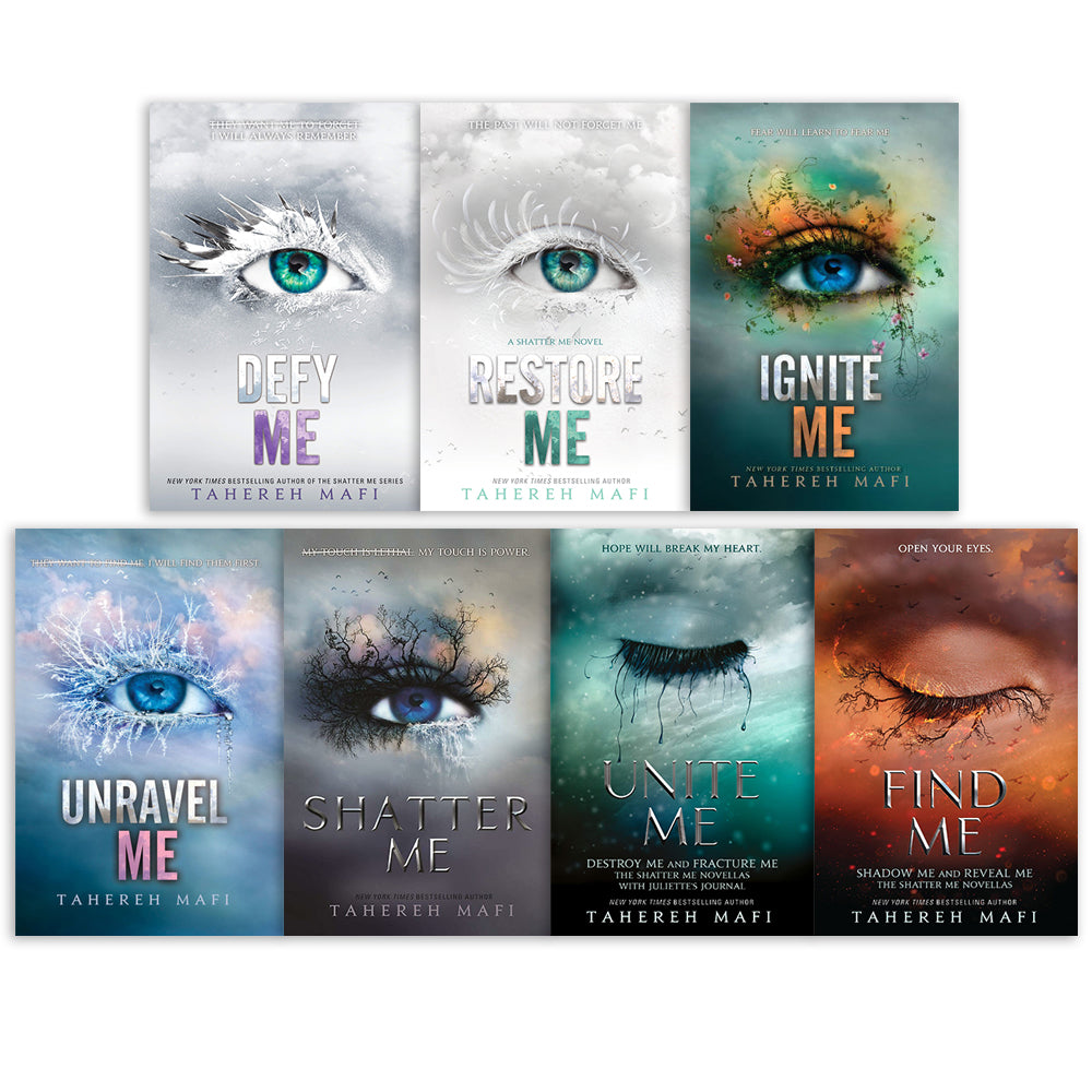 Shatter Me Series 7 Book Set by Tahereh Mafi |Bestselling YA Dystopian Romance, Teen Fiction, Adventure, Suspense & Love Story Collection
