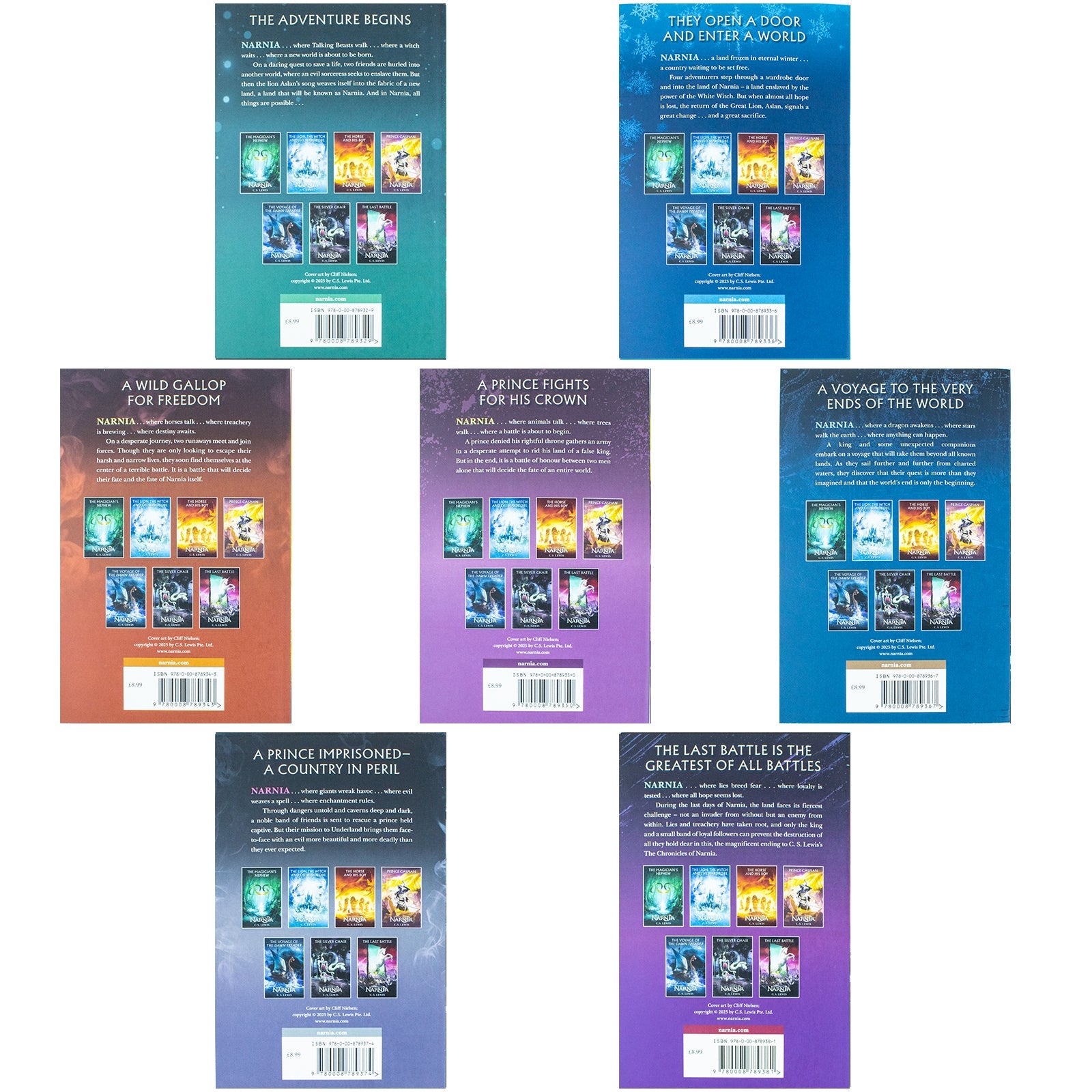 The Chronicles of Narnia Collection by C.S. Lewis – 7-Book Box Set Pack Vol 1 to 7 – A Classic Fantasy Adventure Series for Young Readers & Families!