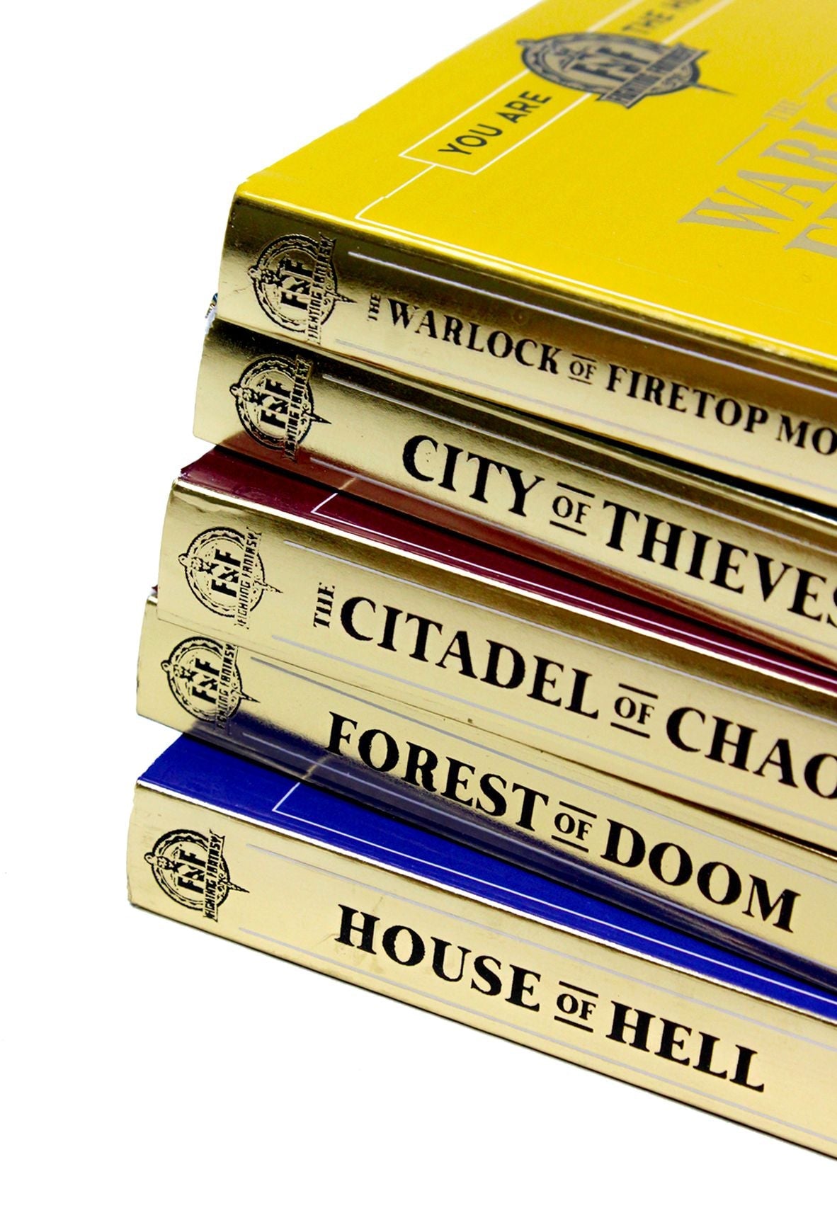 Fighting Fantasy 5-Book Set 1-5 by Ian Livingstone & Steve Jackson| Interactive Adventure Books,Role-Playing, Magic Quests & Choose Your Own Adventure