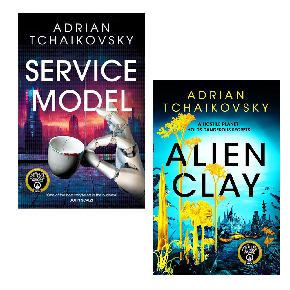 Adrian Tchaikovsky 2 Books Collection Set (Service Model, Alien Clay) | Paperback
