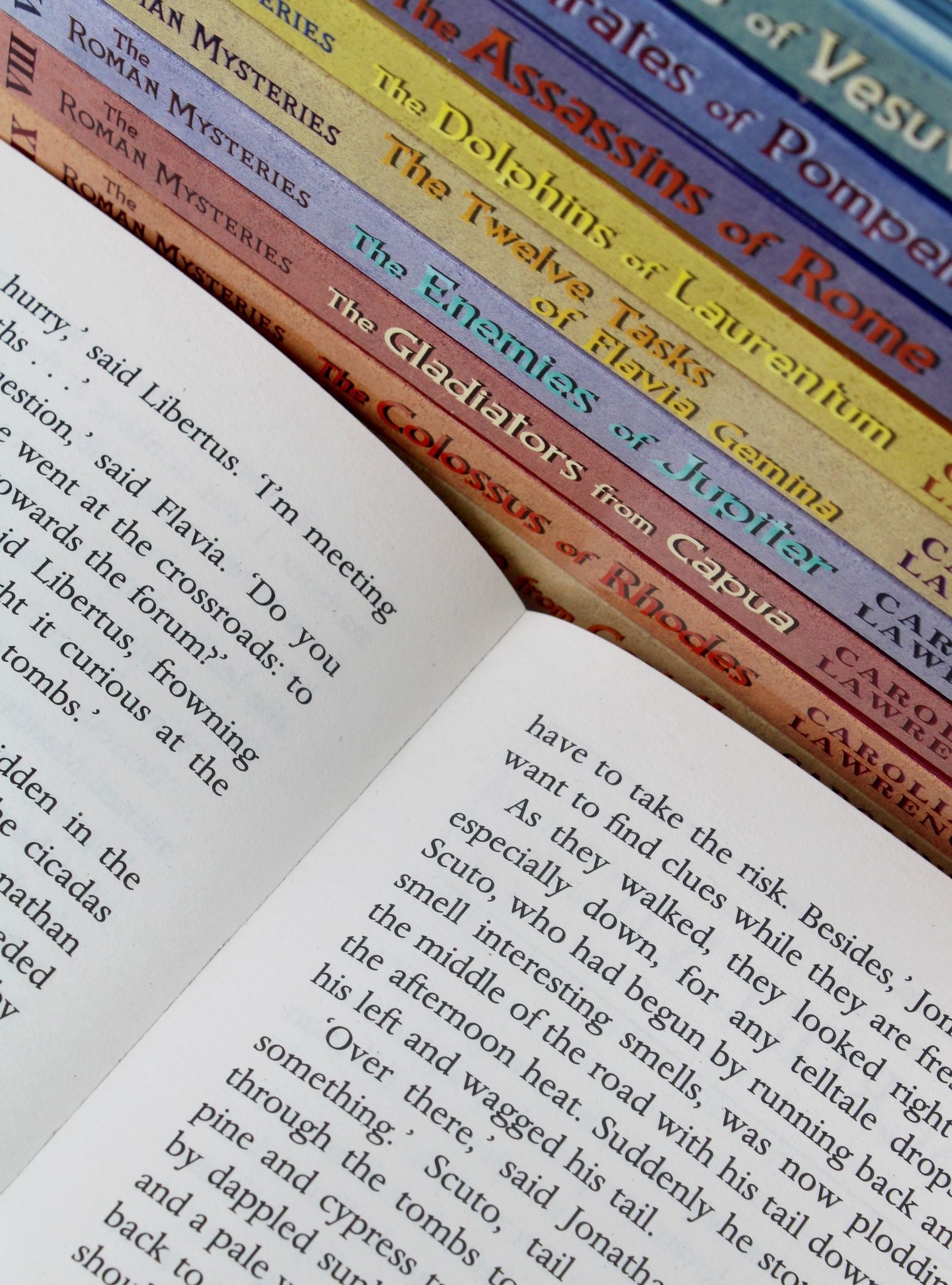 The Roman Mysteries 10-Book Box Set by Caroline Lawrence | Historical Adventure Series for Kids – Mystery, Discovery & Life in the Roman Empire