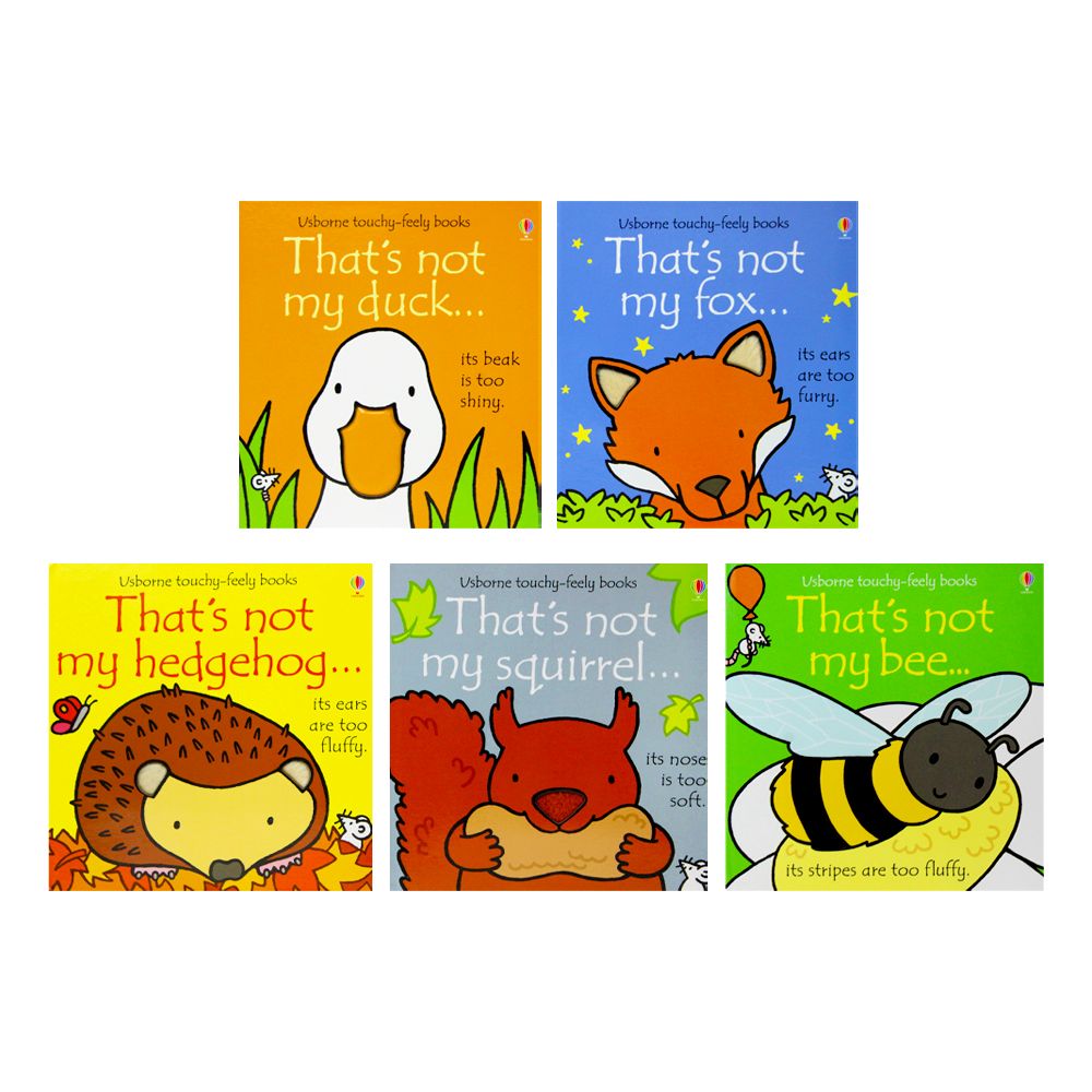 That's Not My Wildlife 5 Book Board Book Set by Fiona Watt, Duck, Fox, Hedgehog, Squirrel, Bee, Fun Interactive Early Learning for Babies and Toddlers