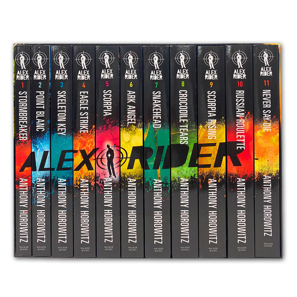 Alex Rider 11 Book Box Set by Anthony Horowitz, Action Packed Childrens Adventure Series with Mystery, Thrillers, Suspense for Young Readers Kids