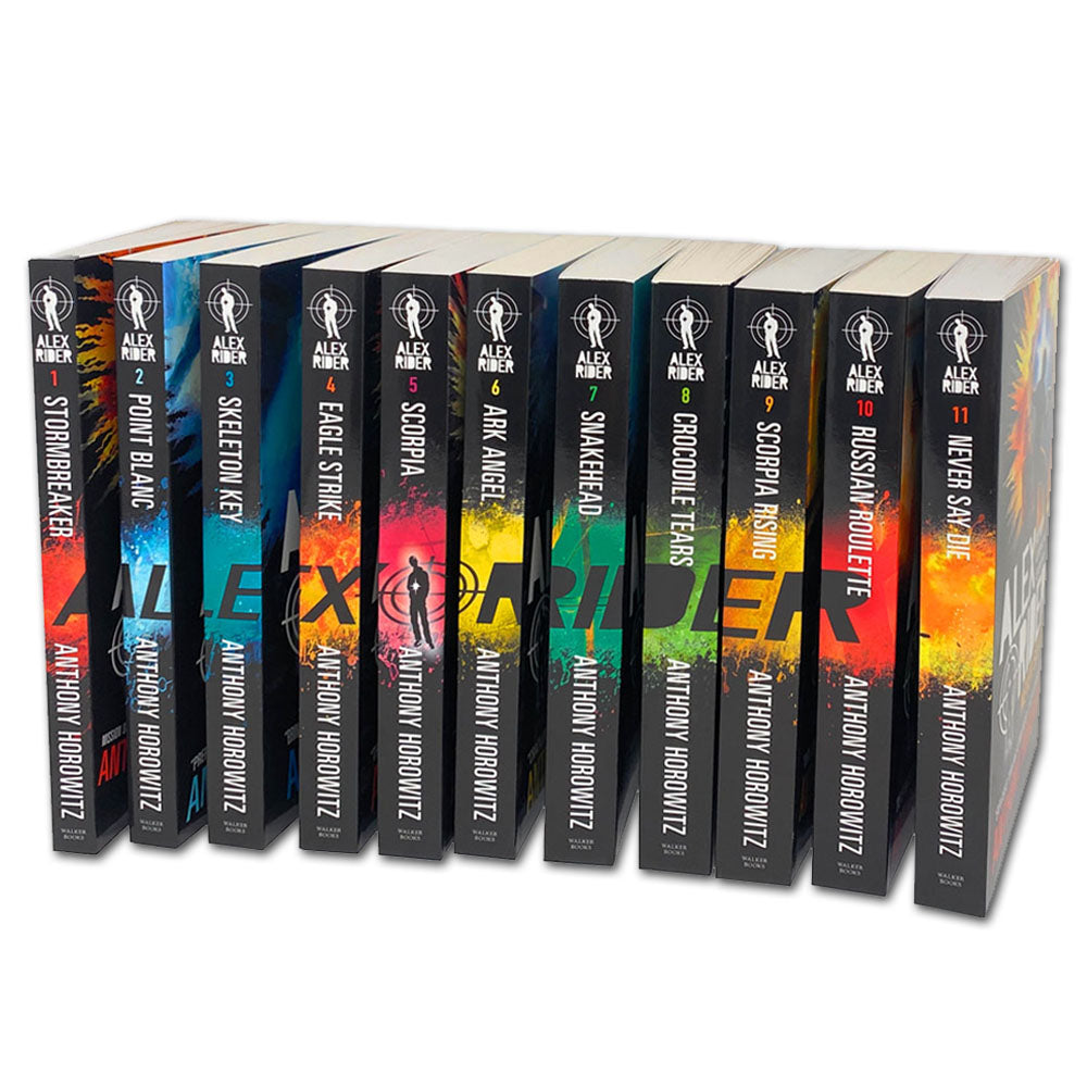 Alex Rider 11 Book Box Set by Anthony Horowitz, Action Packed Childrens Adventure Series with Mystery, Thrillers, Suspense for Young Readers Kids