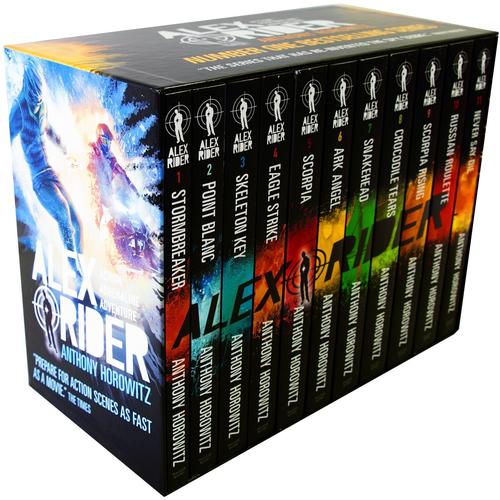 Alex Rider 11 Book Box Set by Anthony Horowitz, Action Packed Childrens Adventure Series with Mystery, Thrillers, Suspense for Young Readers Kids