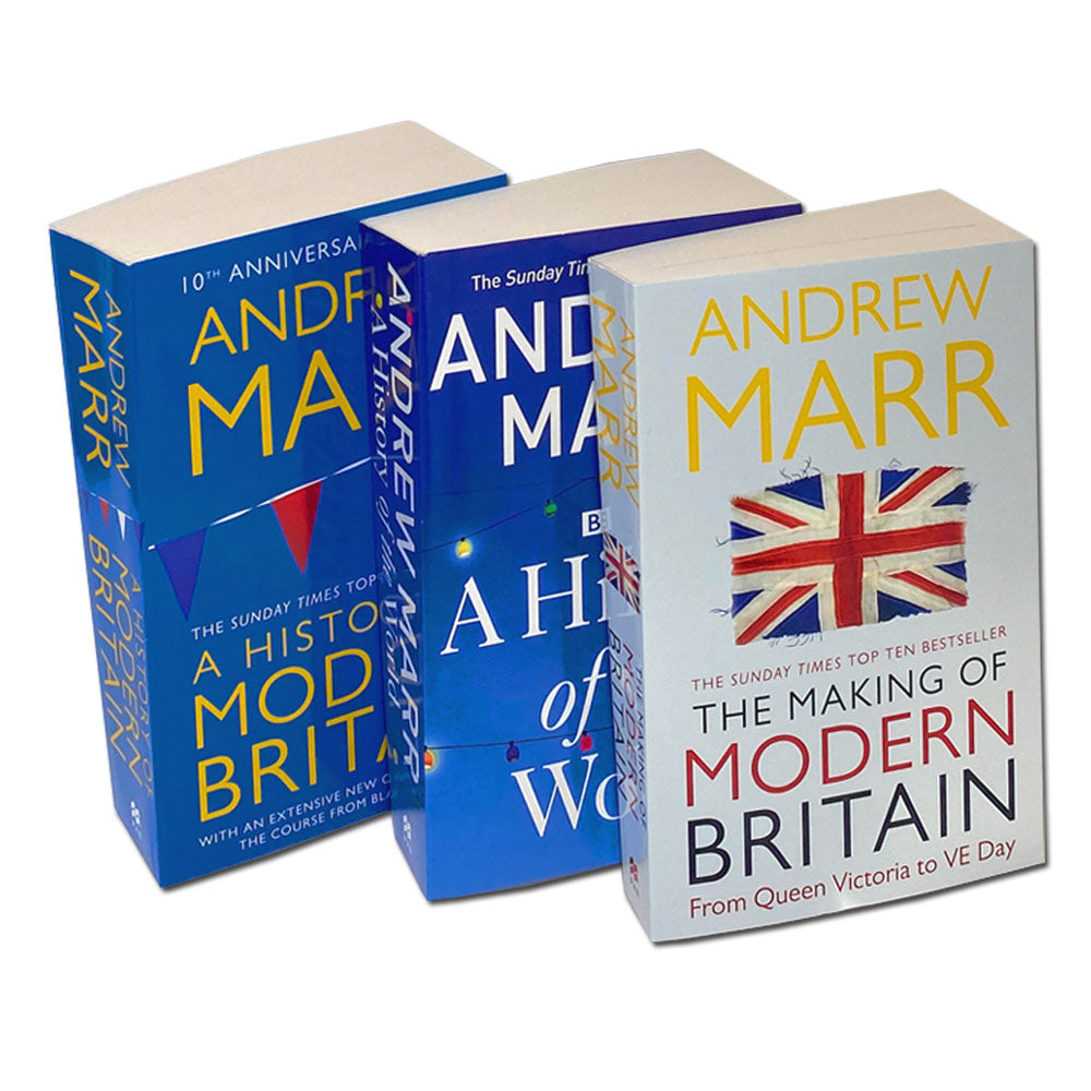Andrew Marr 3 Book Set – A History of Modern Britain, Making of Britain, History of the World – Nonfiction, Politics, Culture, Educational