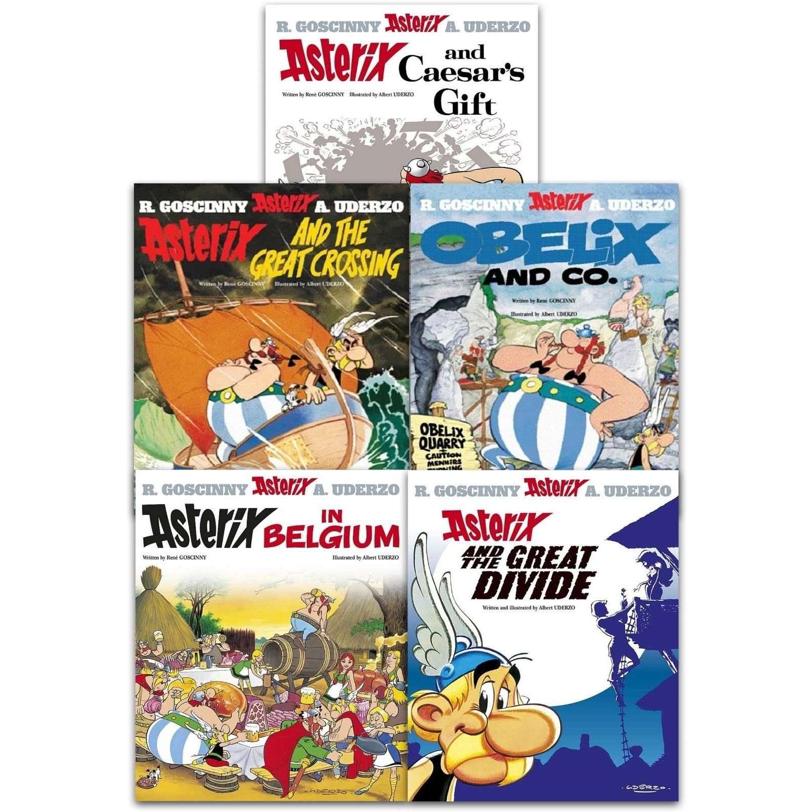Asterix And The Great Divide Series 5 (Books 21-25) 5-Book Set | Classic Children's Comics, Graphic Novels, Adventure, Humor, Illustrated Fun
