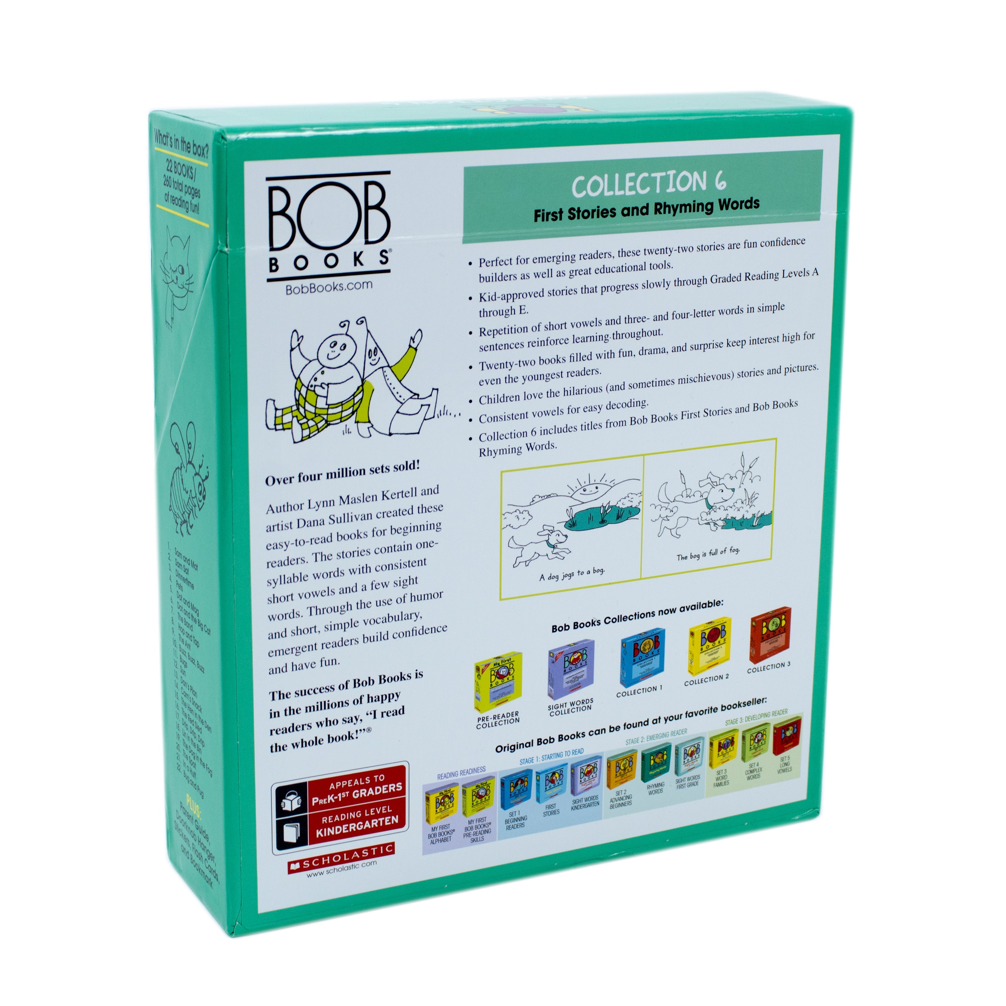 Bob Books Collection Set Box 6 (First Stories & Rhyming Words) | Kids Word Book Box Set | Phonics, Early Readers, Literacy, Learning & Fun Stories