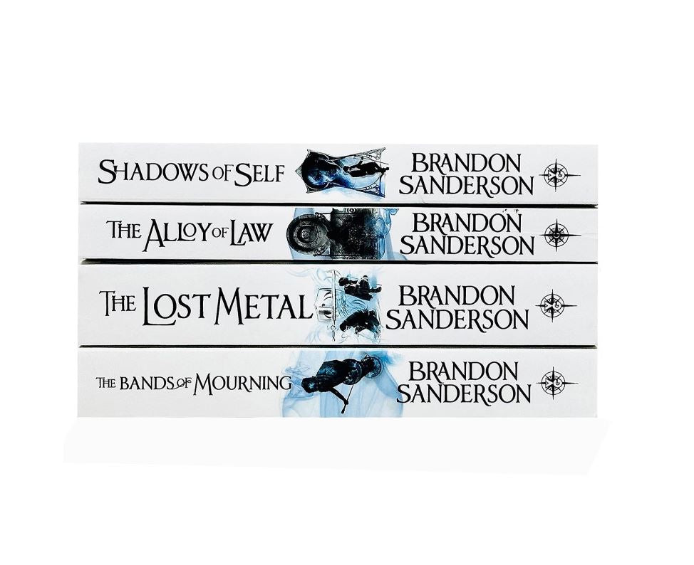 Mistborn Wax & Wayne The Complete Series 4 Books Collection Set – Brandon Sanderson | The Alloy of Law, Shadows of Self, The Bands of Mourning & The Lost Metal