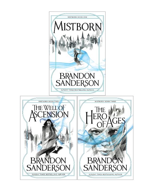 The Mistborn Trilogy 3 Books Collection Set By Brandon Sanderson (Mistborn, The Well of Ascension, The Hero of Ages)