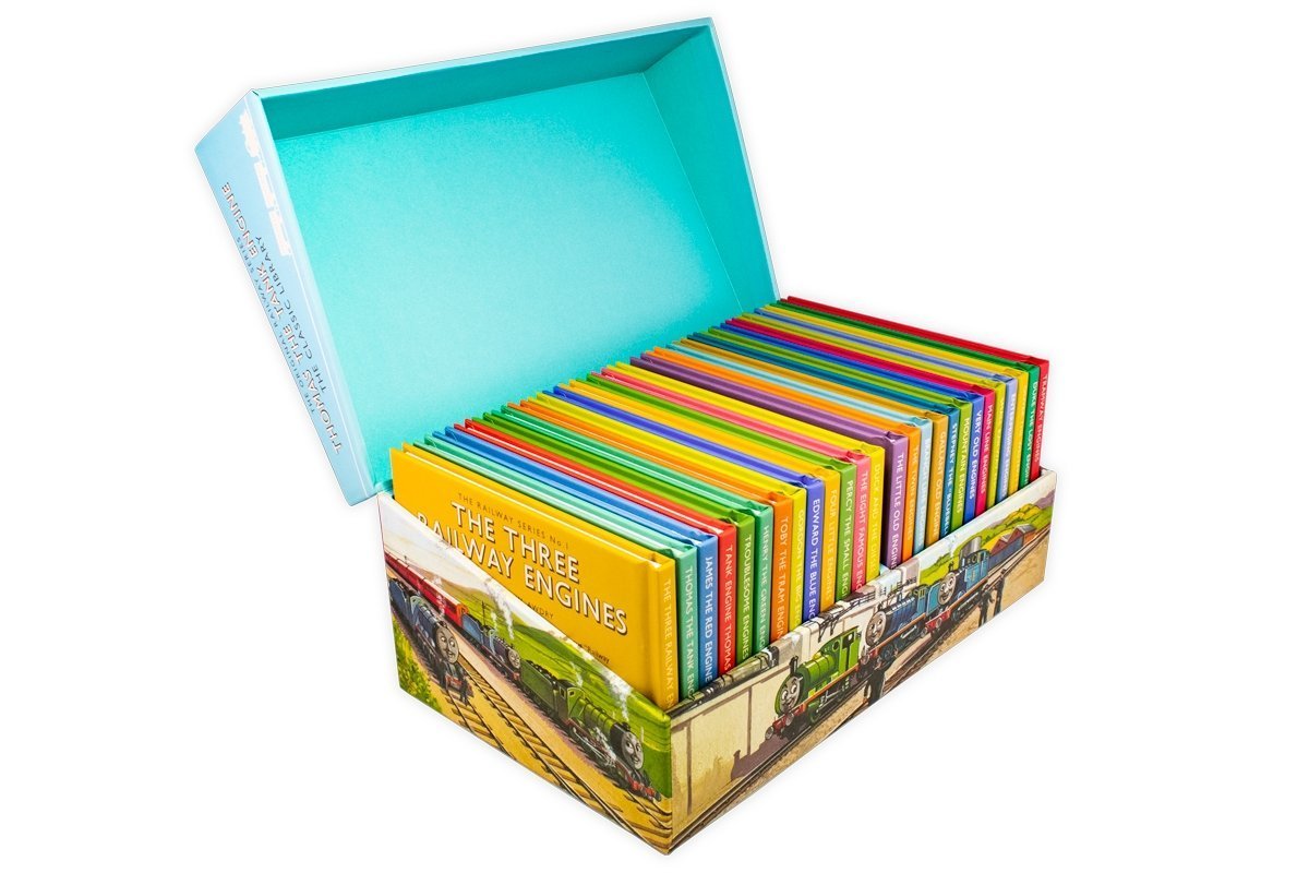 Thomas the Tank Engine Railway Series – 26-Book Boxed Set by W. Awdry | Classic train stories, adventures, read-aloud, gift set for ages 6+