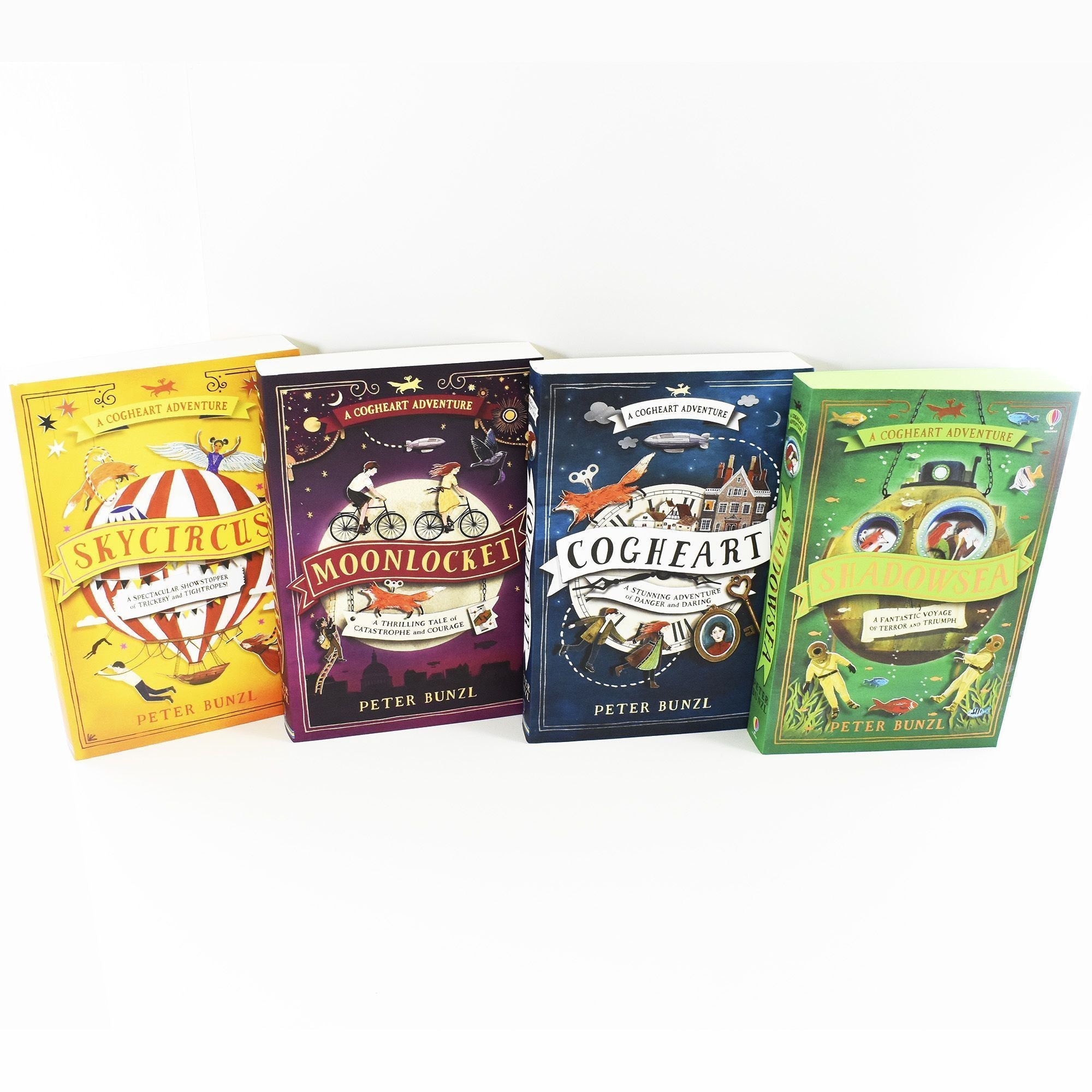 A Cogheart Adventure Series 4 Book Collection Set by Peter Bunzl | Children's Fantasy Adventure Books | Imaginative Stories for 8+ years