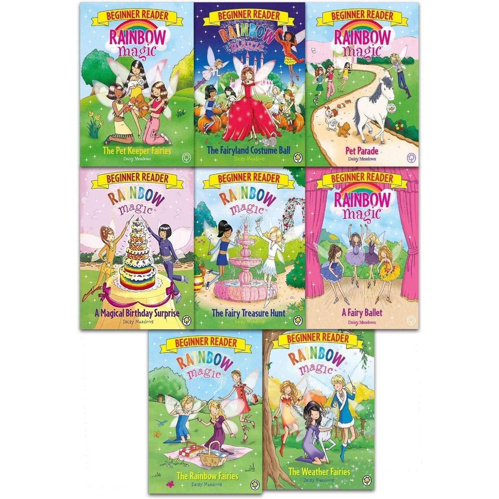 Daisy Meadows Rainbow Magic Beginner Reader Collection – 8-Book Set: Fun & Magical Stories for Young Readers, Perfect for Early & Bedtime Reading!