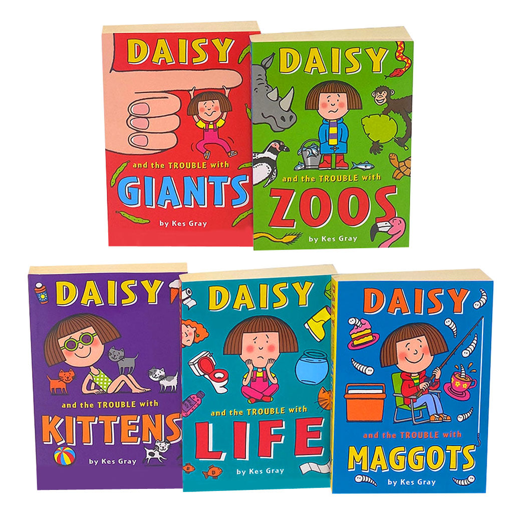 Daisy and the Trouble Collection – 5 Book Set by Kes Gray (Series 1) | Fun Kids’ Fiction, Adventure Stories, Children's Books, Reading for Ages 8+