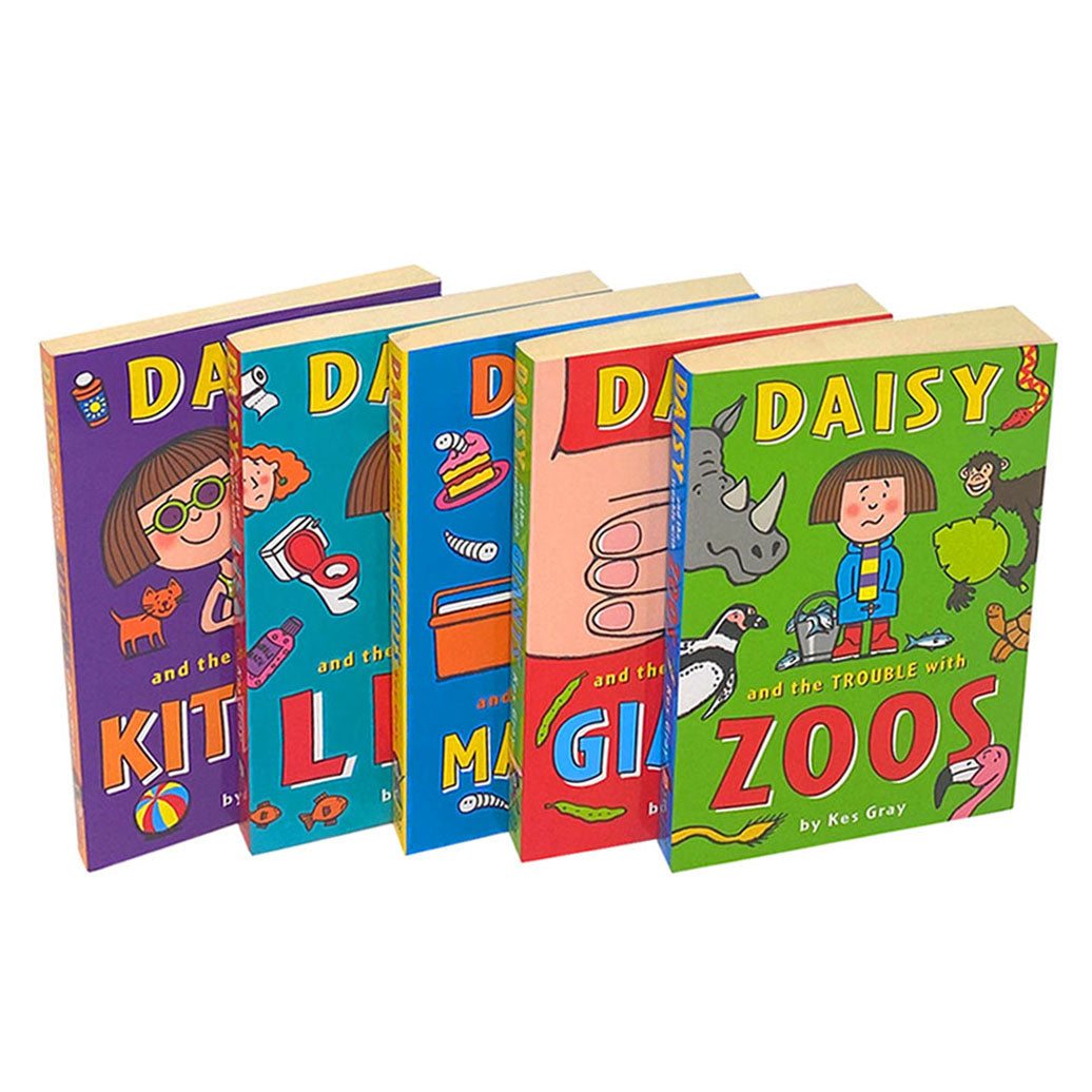 Daisy and the Trouble Collection – 5 Book Set by Kes Gray (Series 1) | Fun Kids’ Fiction, Adventure Stories, Children's Books, Reading for Ages 8+