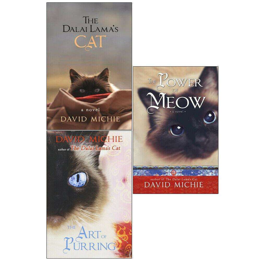 Dalai Lama's Cat Series 3 Books Collection Set by David Michie – Inspirational Fiction Book Series, Mindfulness, Spirituality & Wisdom