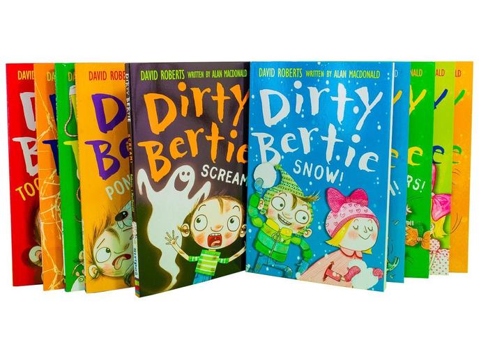 Dirty Bertie Collection – 10 Book Set (Series 2) by David Roberts | Funny Stories, Kids’ Humor, Children's Fiction, Fun Reading