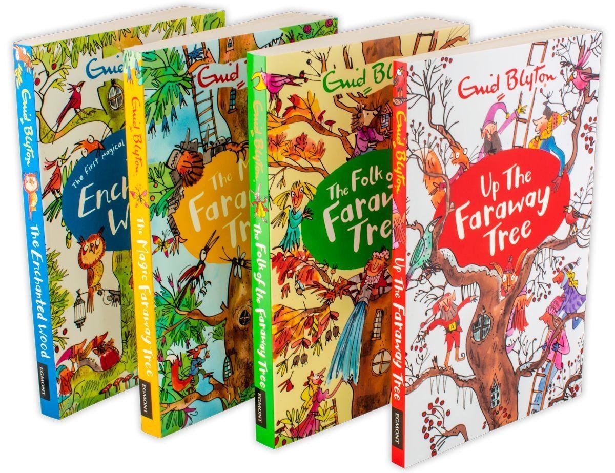 Enid Blyton's The Faraway Tree: 4 Magical Books Collection Set – Classic Children's Fantasy Adventure Series, Timeless Tales, and Family Stories