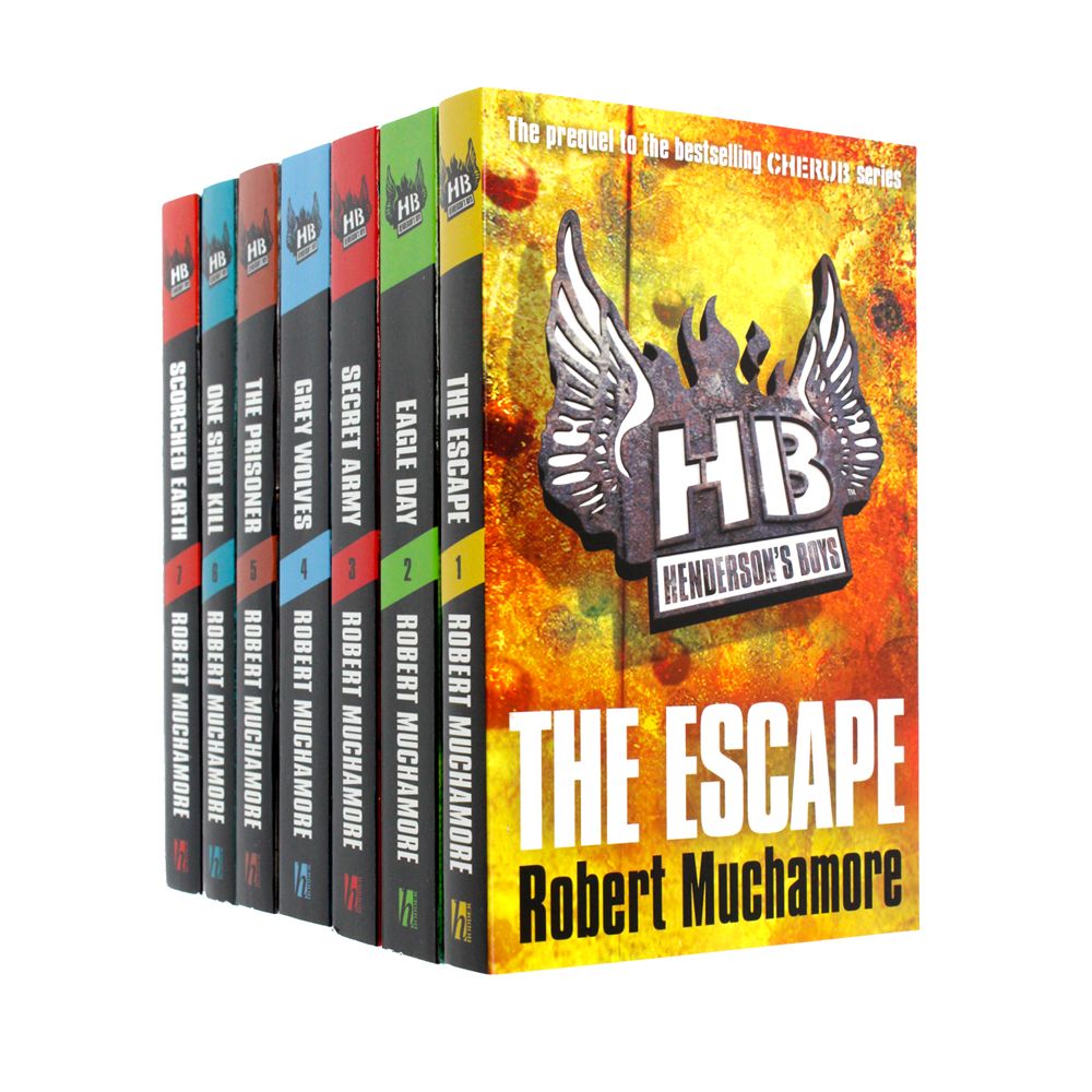 Henderson’s Boys 7 Paperback Book Box Set by Robert Muchamore| Children's & YA Adventure Fiction, Historical Stories, Popular Series & Gift Collection