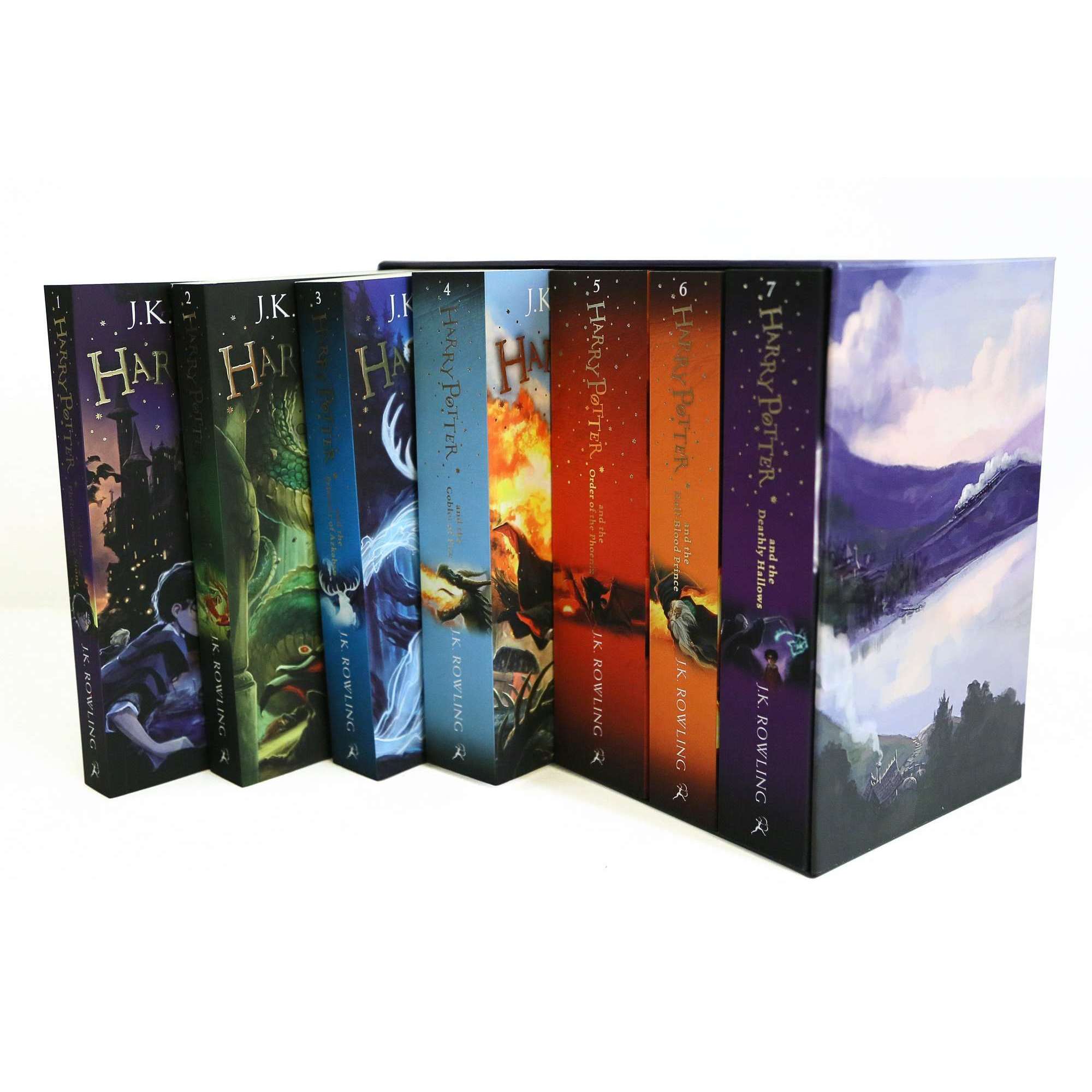 Harry Potter 7 Books Box Set Collection J K Rowling Paperback Age 12+