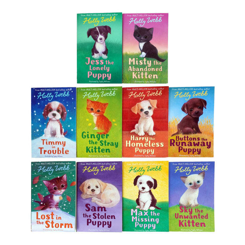 Holly Webb – Series 1 Puppy and Kitten 10 Book Collection Set | Animal Stories for Kids, Puppies & Kittens Adventures, Fun Reading for Young Readers