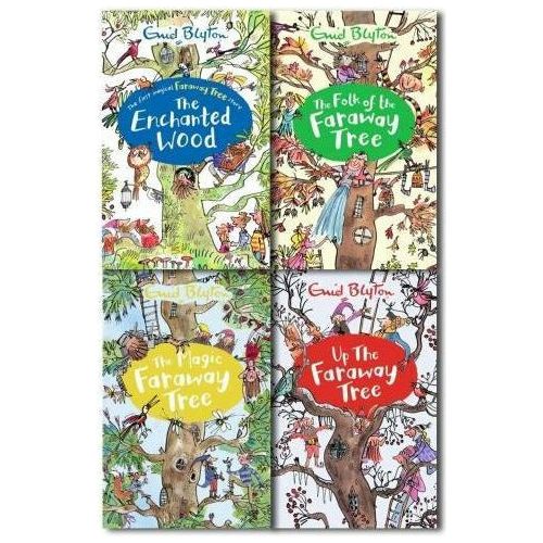 Enid Blyton's The Faraway Tree: 4 Magical Books Collection Set – Classic Children's Fantasy Adventure Series, Timeless Tales, and Family Stories