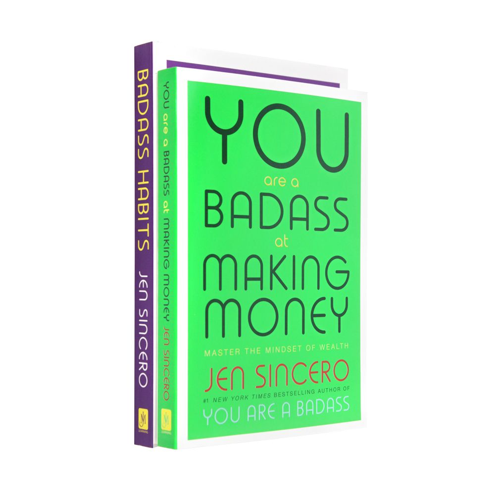 Jen Sincero 2 Book Collection | Badass Habits & You Are a Badass at Making Money | Self-Help, Motivation, Personal Development, Success & Growth