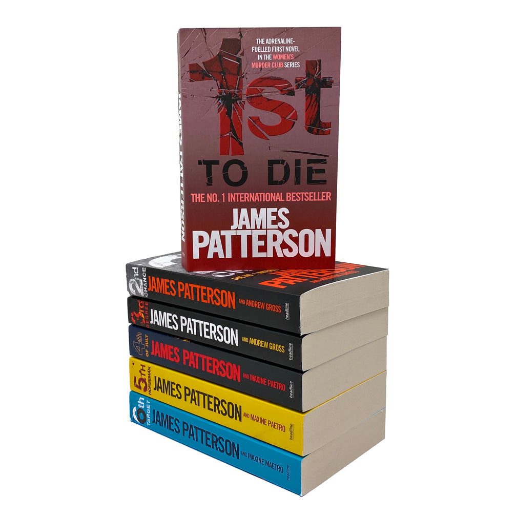 Women's Murder Club 6 Book Collection by James Patterson (Books 1-6)| Gripping Murder Mystery & Thriller Series| Crime Fiction with Suspense