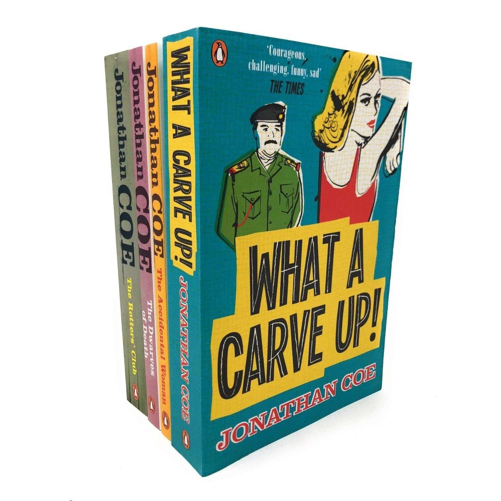 Jonathan Coe 4 Book Set Collection Inc What a Carve Up, Accidental Woman, Dwarve