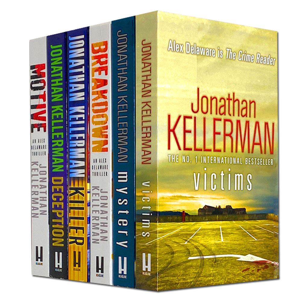 Jonathan Kellerman Collection 6 Book Set – Breakdown, Victims, Mystery, Motive, Deception, Killer | Crime Fiction, Thriller, Suspense, Bestsellers