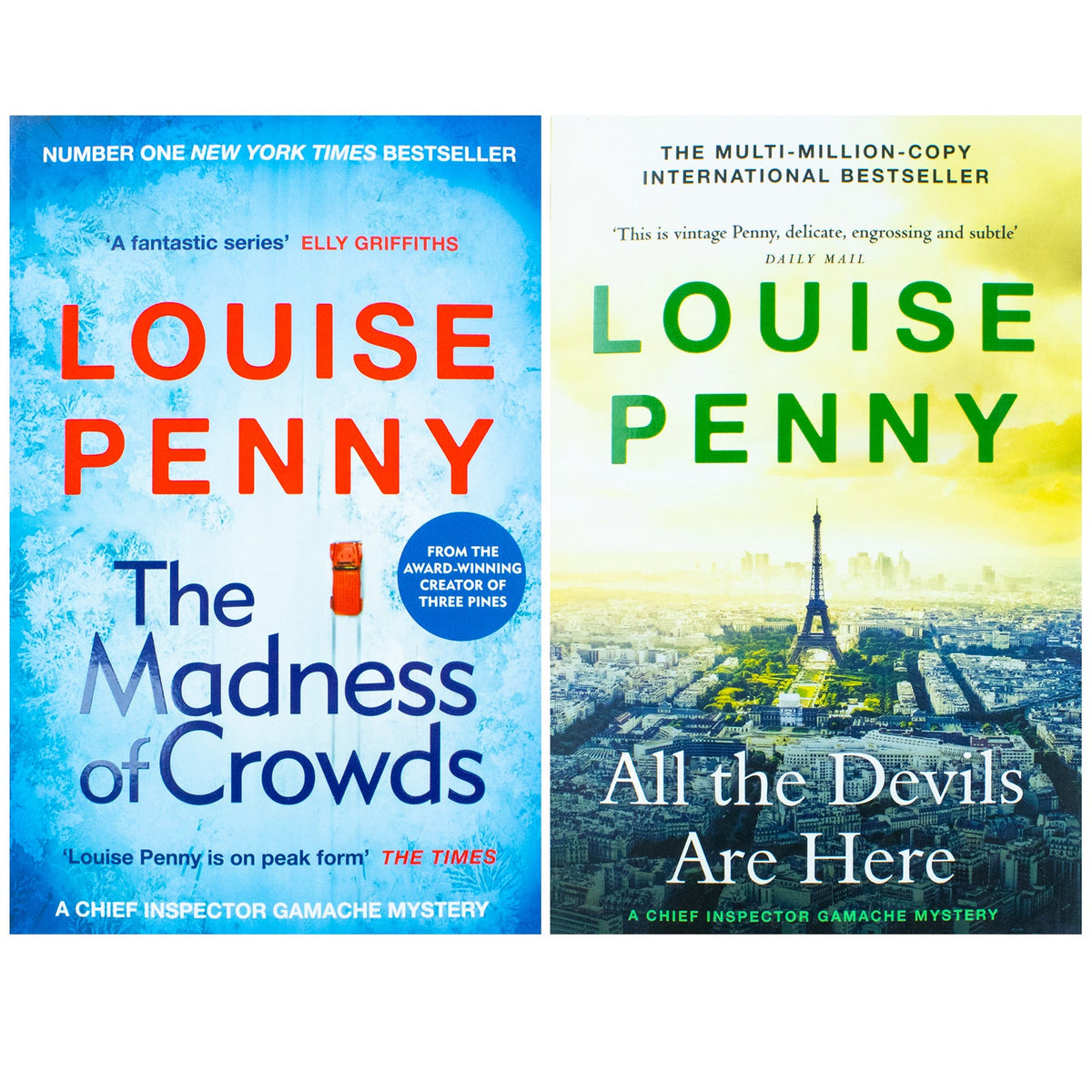 Chief Inspector Gamache 2 Book Set by Louise Penny – All the Devils Are Here & The Madness of Crowds | Crime Fiction, Murder Mystery, Thriller Series