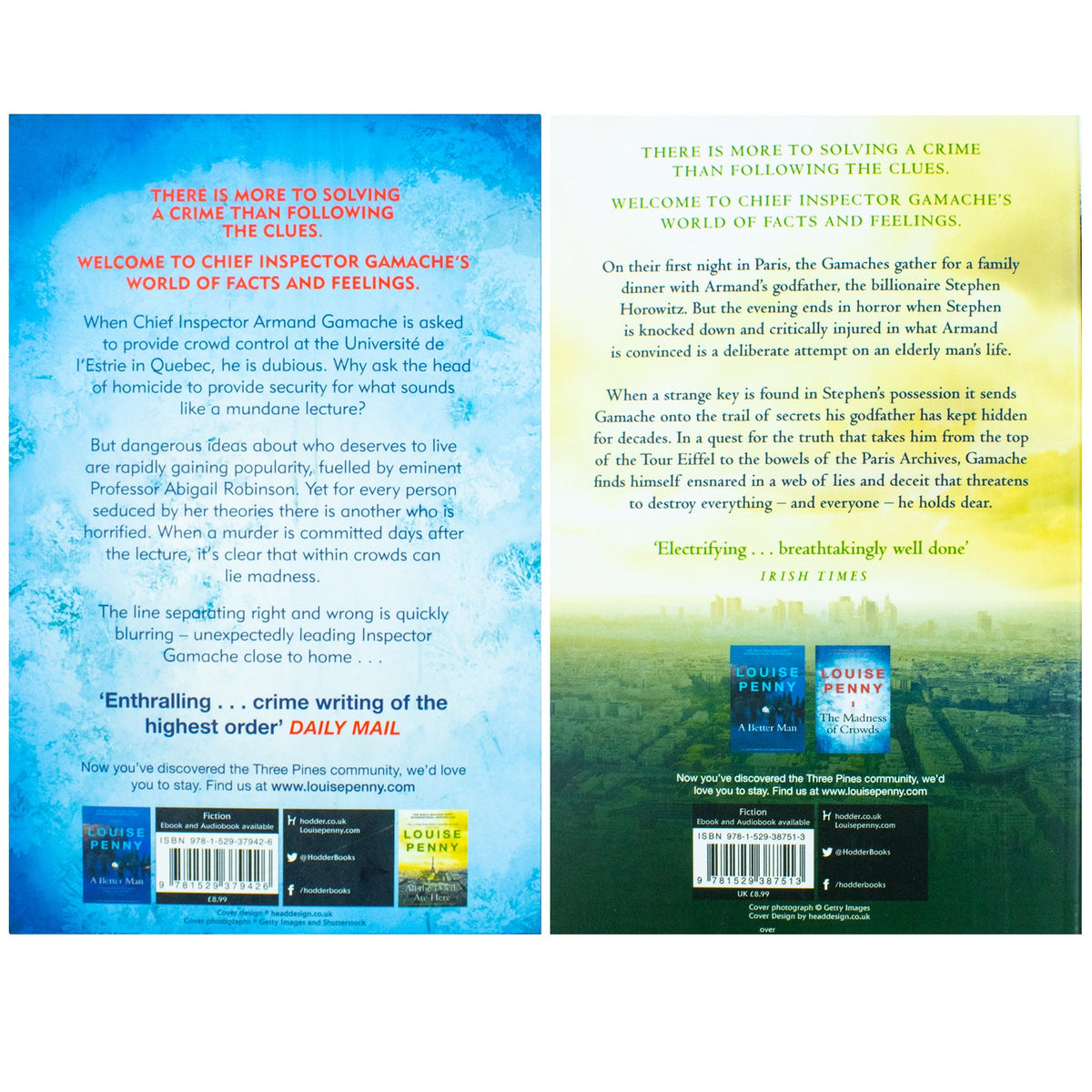 Chief Inspector Gamache 2 Book Set by Louise Penny – All the Devils Are Here & The Madness of Crowds | Crime Fiction, Murder Mystery, Thriller Series