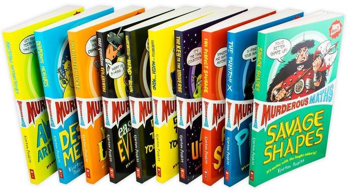 Murderous Maths 10-Book Collection Box Set by Kjartan Poskitt | Fun & Educational Children's Books | Humorous Math Series for Kids & Young Readers!