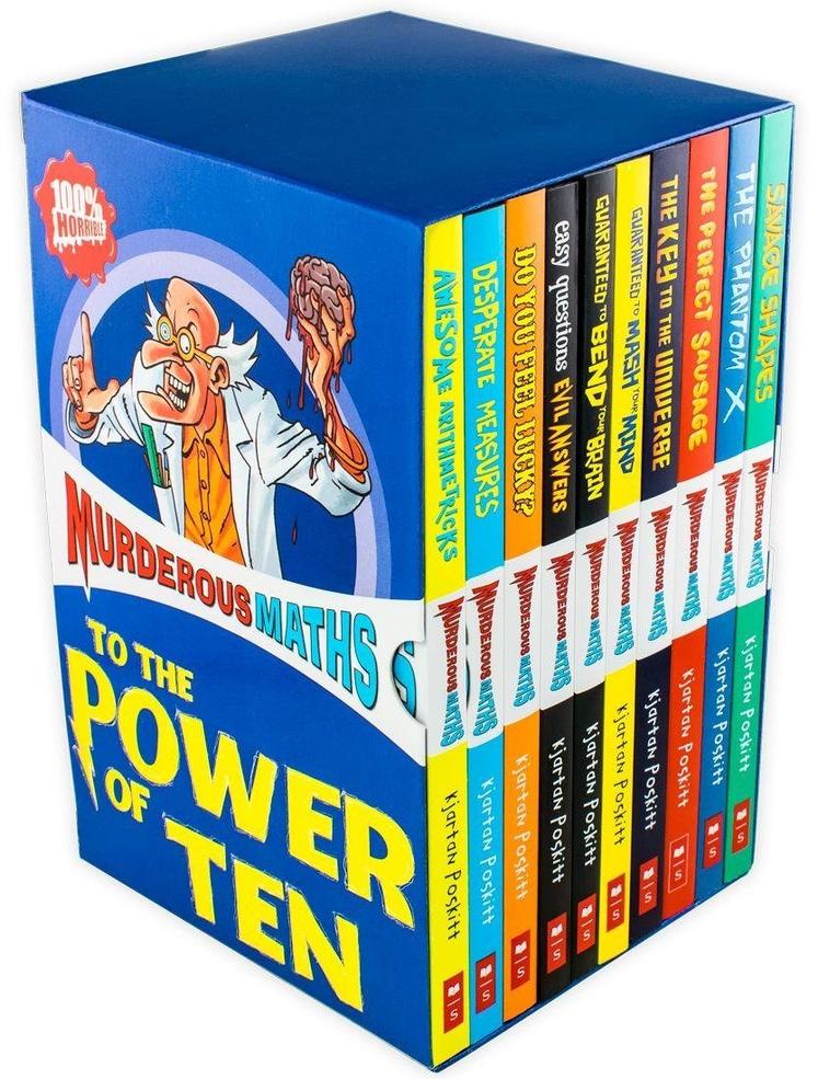 Murderous Maths 10-Book Collection Box Set by Kjartan Poskitt | Fun & Educational Children's Books | Humorous Math Series for Kids & Young Readers!