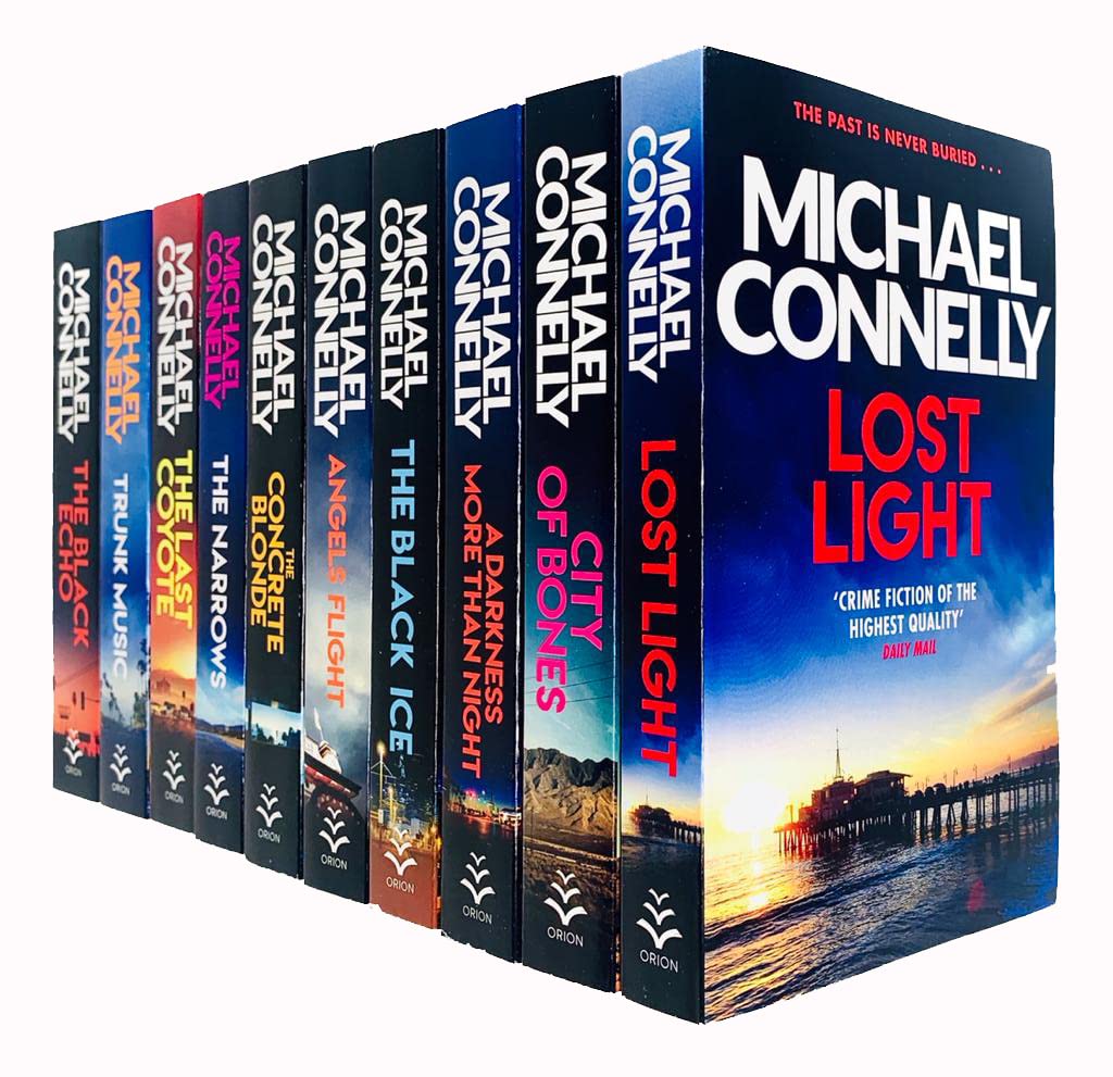 Michael Connelly 10 Books Set (City Of Bones, The Concrete Blonde, Lost Light & More) Paperback
