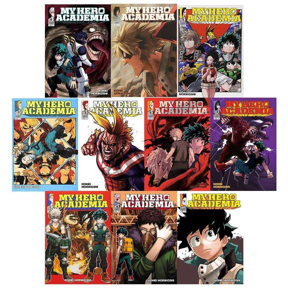 My Hero Academia Vol 6–15 by Kohei Horikoshi | 10 Book Manga Collection Set  | Shonen, Action, Superheroes, Graphic Novels, Japanese Comics