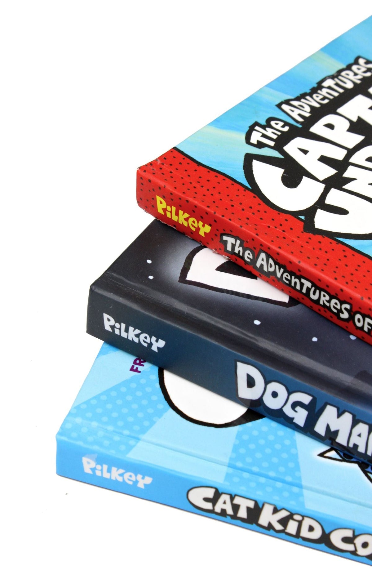 Dav Pilkey's Hero Collection 3 Hardcover Book Boxed Set | Captain Underpants, Dog Man & Cat Kid – Funny Illustrated Comics & Graphic Novels for Kids
