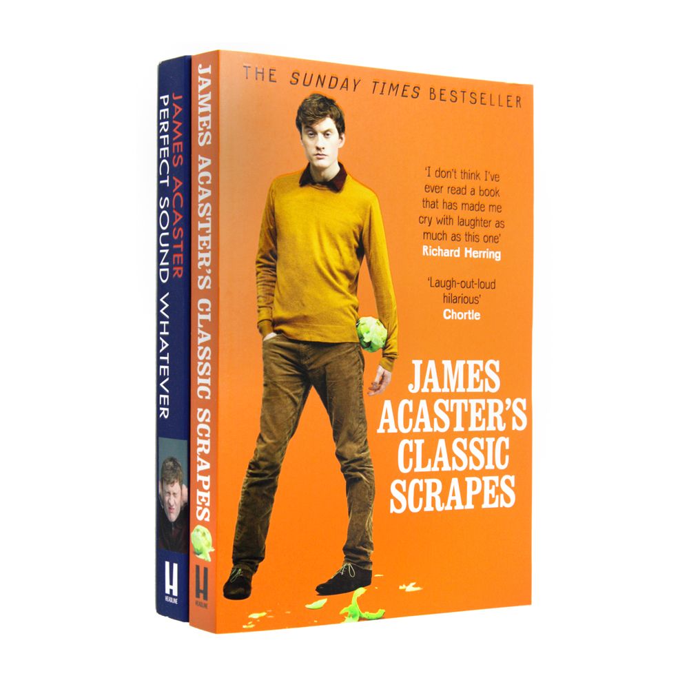 James Acaster 2-Book Set – Perfect Sound Whatever & Classic Scrapes | Funny, Quirky Collection by Comedian | Comedy, Stories, Bestsellers