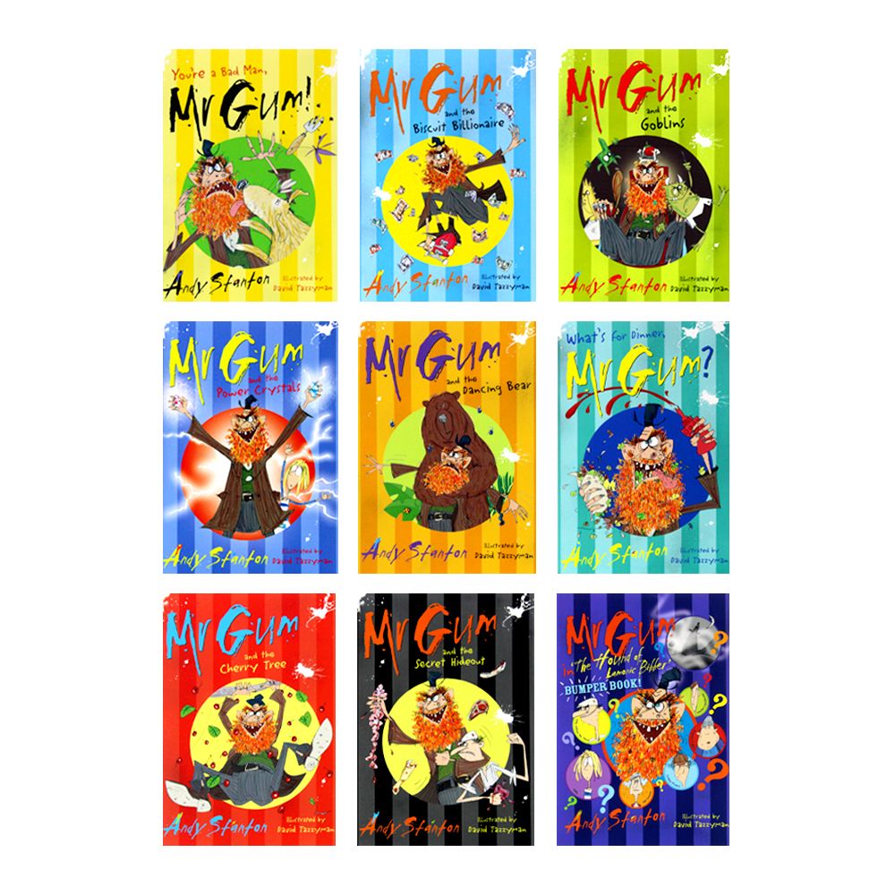 Mr Gum Humour Collection 9 Book Set by Andy Stanton: Hilarious Children's Stories, Fun-Filled Adventures, Mr Gum Series, Top Kids' Books