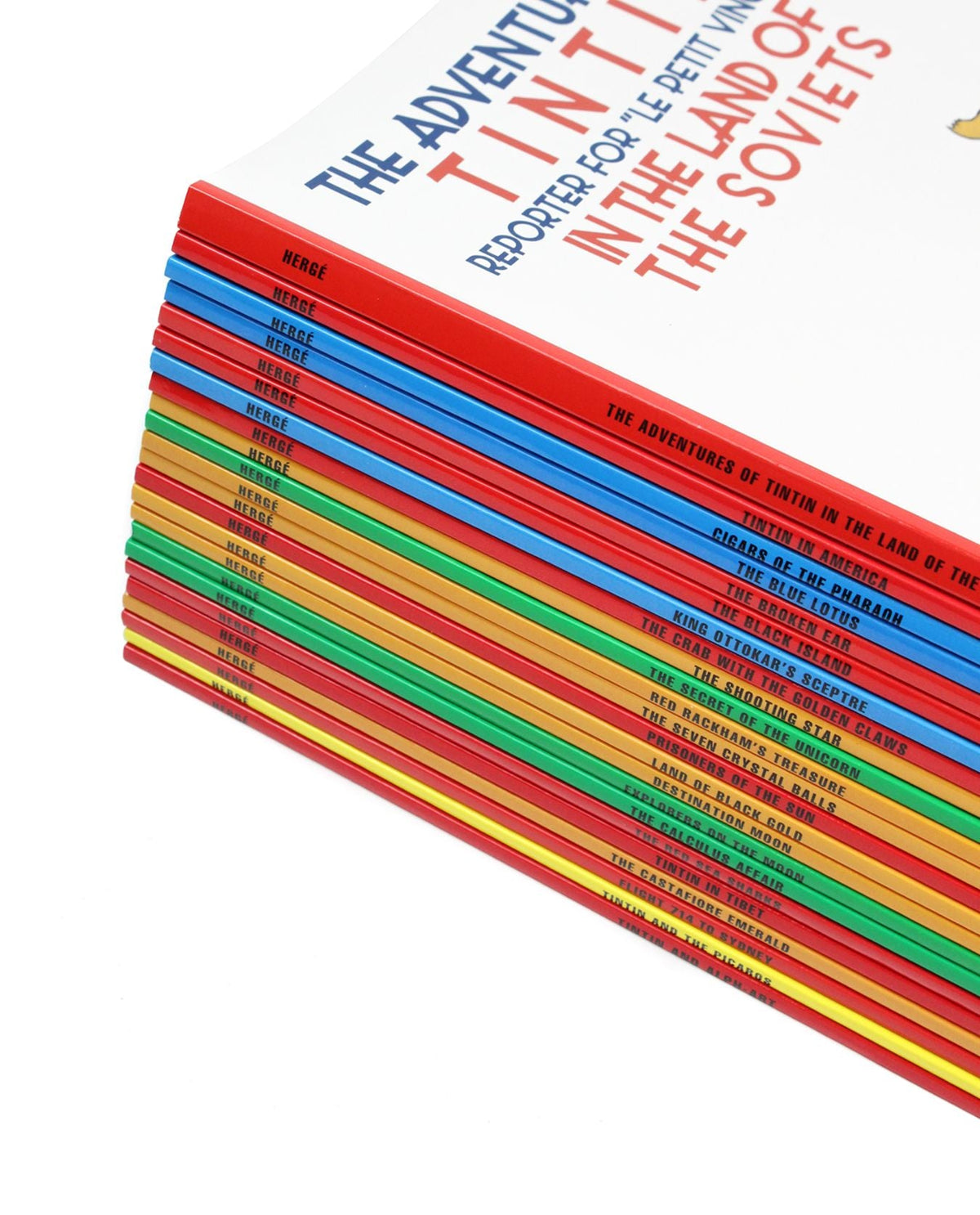 The Adventures of Tintin Box Set – 23 Classic Comic Book Stories by Hergé | Timeless Adventure & Mystery Series with Stunning Illustrations