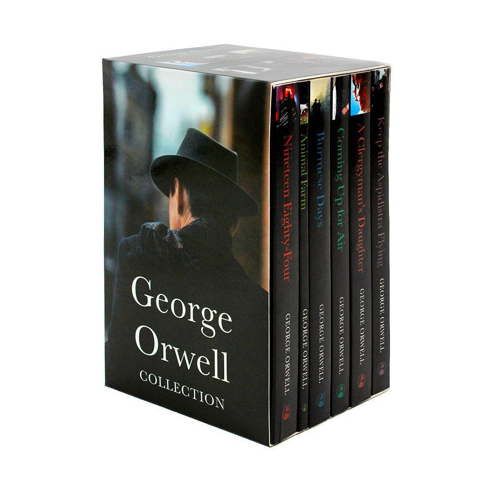George Orwell 6 Book Box Set Complete Classic Essential Collection – Dystopian Book Set, Political Fiction, Must-Read Literature for Book Lovers