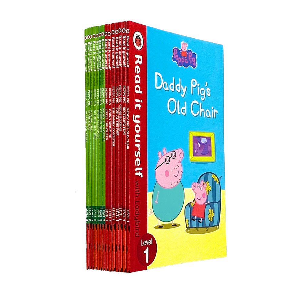 Peppa Pig Read It Yourself with Ladybird– 14 Book Children’s Collection Set | Early Readers, Educational Fun, Bedtime Stories & Picture Books for Kids