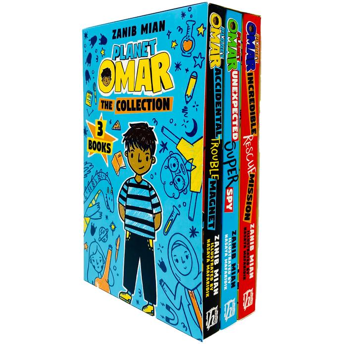 Planet Omar Series 3 Book Collection Set – Unexpected Super Spy by Zanib Mian, Children's Fiction for Kids, Adventure, Family, Humor & Imagination