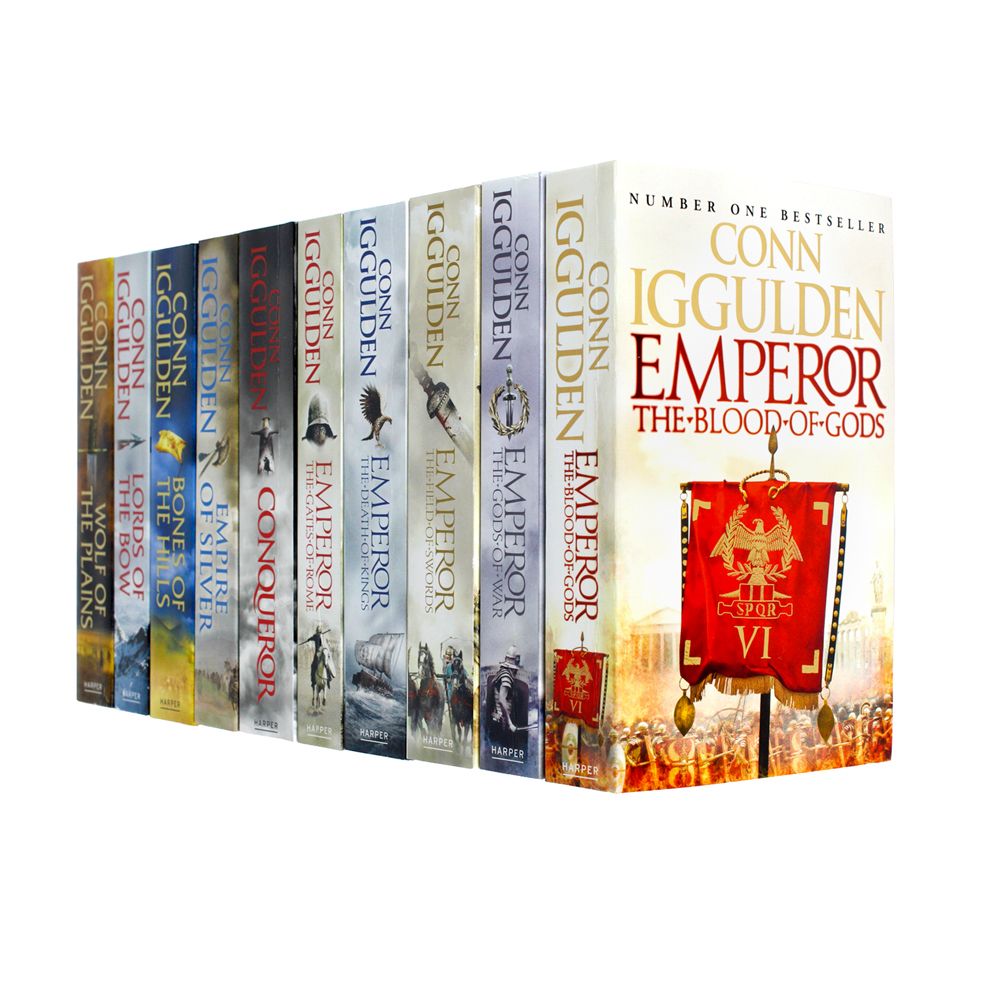 Conn Iggulden Emperor & Conqueror Series – 10 Book Collection Set | Epic Historical Fiction, Action-Packed Battle Tales & Ancient Adventure Stories